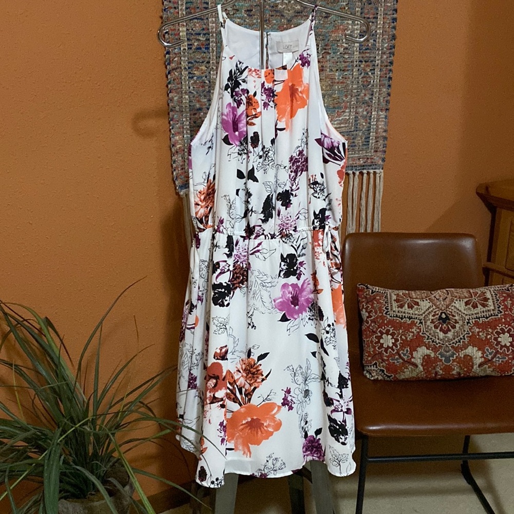 Loft lined dress Size LP